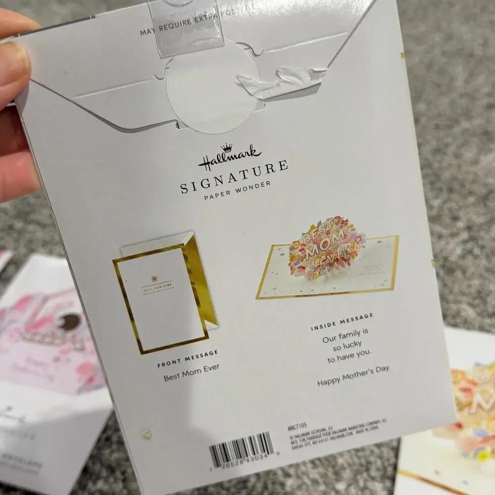 Lot of 8, Hallmark Signature Pop Up Mother's Day, Father's Day Cards, Peanuts